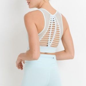 NWT Laser Cut Seamless Sports Bra